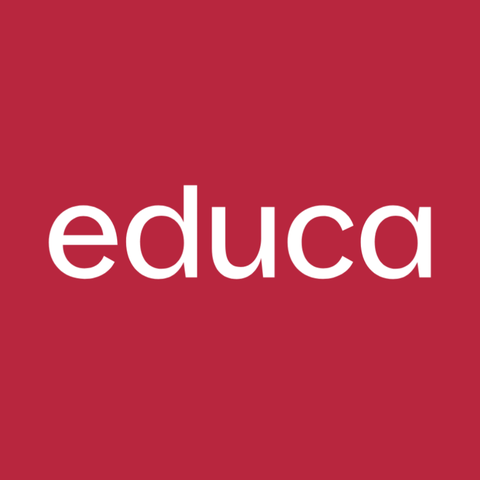 Logo von Educa auf rotem Grund